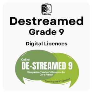 De-streamed Gr 9 - Teacher and Student Licences